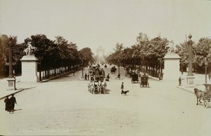 A Champs Elysees, Párizs (szépia fotó) alkotó: Unbekannt
