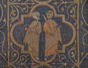 A Clare Chasuble, a brit Szent Péter és Szent Pál részlete alkotó: Unbekannt