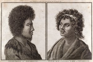 Tahiti királya és főhölgye, 1773 alkotó: Unbekannt