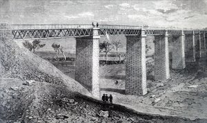 A Moorabool viadukt. alkotó: Unbekannt