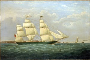 A "Matilda Wattenboch" klipper, 1853-as vízre bocsátásának emlékére. alkotó: Unbekannter Künstler