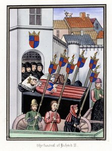 II. Richárd angol király (1367-1400) gyászkísérete a pontefraki kastélyból a londoni Szent Pál székesegyházba (Anglia) alkotó: Unbekannter Künstler