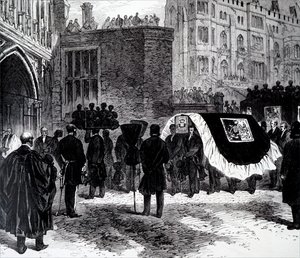 Henry John Temple, Palmerston 3. vikomt temetése. alkotó: Unbekannt