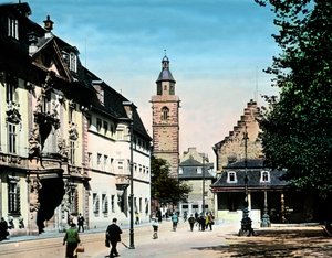 A történelmi házak Erfurt városában alkotó: Unbekannter Künstler