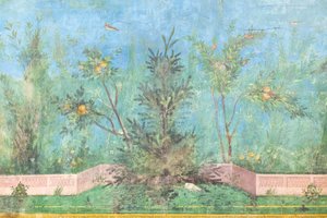 Livia házának triklinium, freskó, ie 20-10, Római Nemzeti Múzeum (museo nazionale romano), Róma, Olaszország alkotó: Unbekannter Künstler