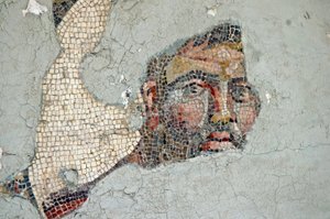 Two Athletes Mosaic, Samandagiból, Törökországból alkotó: Unbekannt