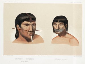 Két dél-amerikai indián, 1843-1847 alkotó: Unbekannt