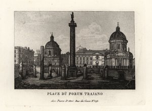 Kilátás a Piazza of Traian