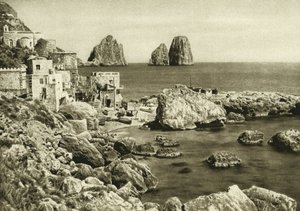 Kilátás a faraglionira Capri szigetétől Marina Piccoláig alkotó: Unbekannt
