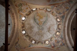 Kilátás a keresztelőkápolnában lévő freskóra, a Szent István-székesegyház, Concordia Saggitaria, Velence tartomány, Veneto, Olaszország (fotó) alkotó: Unbekannter Künstler