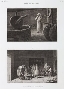 Ecet Ecetkészítő és lepárló, Egyiptom, 1798 alkotó: Unbekannt