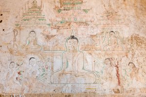 Falfestés, Sulamani Pahto, Bagan (fotó) alkotó: Unbekannter Künstler