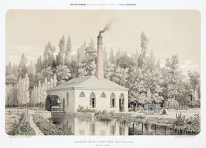 Water Power, 1900 előtti cink hengermű (Laminoir), Saint Louis, Bray közelében, Franciaország alkotó: Unbekannt