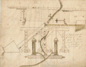 Wednesbury – A Tilt Engine: toll- és tusrajz, nd [c 1710] alkotó: Unbekannt