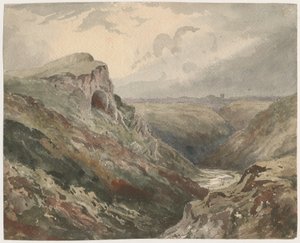 Wetton Dale: akvarell festmény, nd [?XIX. század] alkotó: Unbekannt