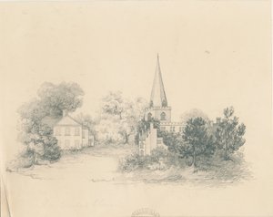 Wolstanton templom: ceruzarajz, nd [?XIX. század] alkotó: Unbekannt