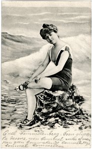 Woman in swimsuits, c. early 1900’s (postcard) alkotó: 
