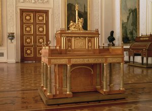 Íróasztal kis szekrénnyel, David Roentgen (1743-1807), Neuwied alkotó: Unbekannt