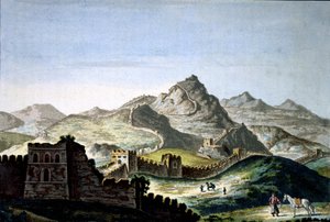 a kínai nagy fal, 1820 körül (metszet) alkotó: Unbekannter Künstler