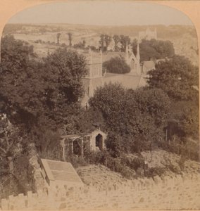 Truro általános képe, Cornwall, Anglia, 1900. alkotó: Underwood and Underwood