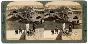 Jeruzsálem a Damaszkusz-kapu felől nézve, Palesztina, 1901. alkotó: Underwood and Underwood