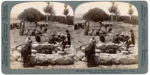 Josephs Well, Dothan, Palesztina, 1900. alkotó: Underwood and Underwood