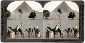 A gízai nagy piramis, Egyiptom, 1905.