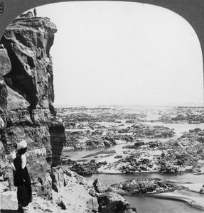 A Nílus második szürkehályogja délnyugat felől nézve, Egyiptom, 1905.