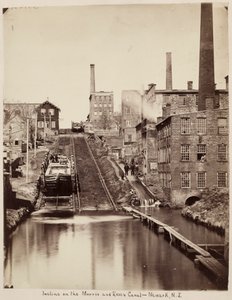 Incline a Morris és Essex csatornán, Newark, New Jersey, c. 1870. alkotó: Unidentified Photographer.