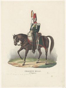 Belga önkéntes vadász, 1830 Chasseur Belge (2.me Régiment) (cím a tárgyon) alkotó: Unknown