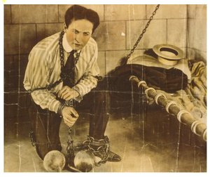 Harry Houdini c.1898 (szépia fotó) alkotó: Unknown