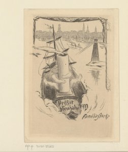 Újévi kívánság 1911-re a Stacke családtól alkotó: Unknown