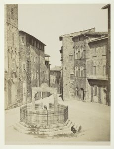 San Gimignano, Piazza Cavour a ciszterna cis alkotó: Unknown