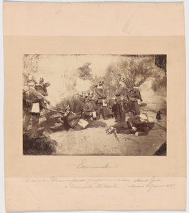 Összecsapás egy porosz felderítő egység és Faidherbe hadseregének előretolt csapatai között (Amiens, 1871. január 21.). alkotó: Unknown