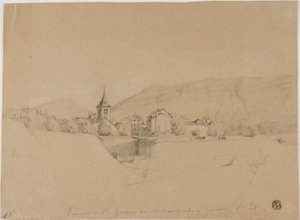 A Saint-Gervais-templom a sáncokról nézve Genfben alkotó: Unknown