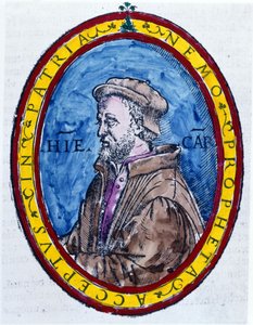 (Cardanus Hieronymus) Jerome Cardan olaszul Gerolamo Cardano, olasz orvos, matematikus, filozófus és asztrológus (Pavia alkotó: Unknown artist
