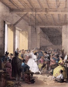 19. századi Bohém bál - Cigányok tánca a XIX alkotó: Unknown artist