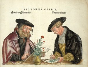 2 művész, aki illusztrálta a könyvet, Albert Meyer és Veit Rudolph Speckle, "" De Historia Stirpium commentarii insignia,..." - Leonhart Fuchs alkotó: Unknown artist