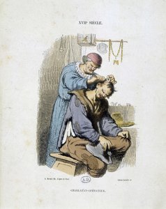 Egy sarlatán operátor – egy 17. századi metszetről alkotó: Unknown artist