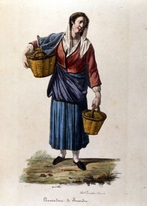 Egy paraszt a szicíliai Scordia városából 19. századi metszet alkotó: Unknown artist