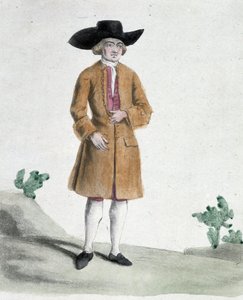 Egy kvéker - rajz, deb. 19. század alkotó: Unknown artist