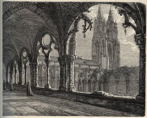 Abbaye Saint-Jean-des-Vignes - Soissons - (Saint Jean des Vignes) - metszet „” PATRIE” betűkkel - PECTUREQUIREQUE FRANCIAORSZÁG LEÍRÁSA 6 KÖTETÉSBEN LUCIEN HUARD TÁRSA - 19. század vége alkotó: Unknown artist