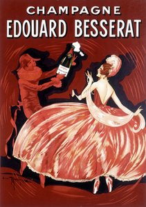Champagne Edouard Besserat reklámplakátja, 19. század vége alkotó: Unknown Artist