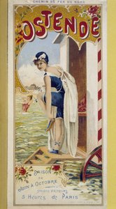 Reklámplakát Ostendnek, 19. század vége alkotó: Unknown artist