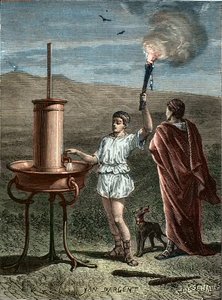 Aeneas Tacticus vagy a taktikus feltalálta a fázisos jelzőrendszert Kr.e. 336-ban - Enee le Taccien - Aeneas le tactician feltalálta a phrasiques jelek művészetét ie 336-ban - Aeneas, a taktikus feltalálta a phrasiques jelek művészetét ie 336-ban. alkotó: Unknown artist