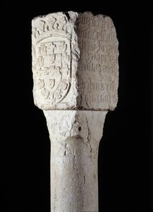 Afrikai művészet: a dél-angolai Diogo Cao (vagy Diego Cam) portugál felfedező Szent Ágoston erige néven ismert birtokoszlopának részlete. 1486. Lisszabon, Nemzeti Ókori Művészeti Múzeum alkotó: Unknown artist