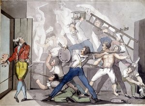 A festő allegóriája. 19. századi metszet. alkotó: Unknown artist