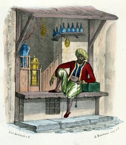 Arab eladó, 1850 körül metszett. alkotó: Unknown artist