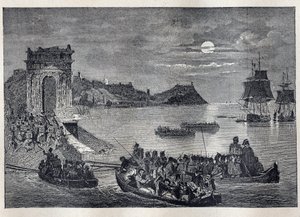 Ancona (Ancona) – I. Lajos Fülöp által indított anconai expedíció Olaszországba február 22-ről 23-ra virradó éjjel alkotó: Unknown artist