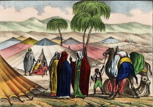 Arab karaván Algériában alkotó: Unknown artist